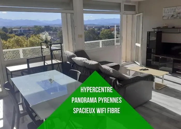 Cap Sud - 53m2- Vue Pyrenees- Hypercentre-wifi Fibre -nouvelle Literie Apartment *